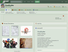 Tablet Screenshot of cloudscythe.deviantart.com