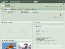 Tablet Screenshot of foxicity.deviantart.com