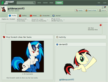 Tablet Screenshot of goldenacorn93.deviantart.com