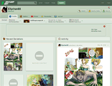 Tablet Screenshot of ellychan88.deviantart.com