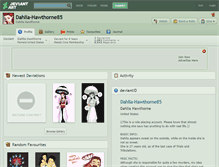 Tablet Screenshot of dahlia-hawthorne85.deviantart.com