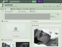 Tablet Screenshot of lykanthrope.deviantart.com