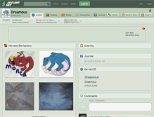 Tablet Screenshot of dreamous.deviantart.com