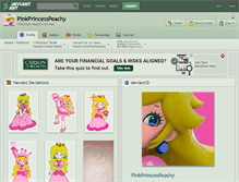 Tablet Screenshot of pinkprincesspeachy.deviantart.com