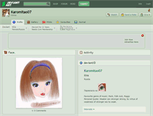 Tablet Screenshot of karomitao07.deviantart.com