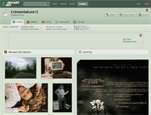 Tablet Screenshot of crimsonsakura12.deviantart.com