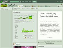 Tablet Screenshot of frog-people.deviantart.com