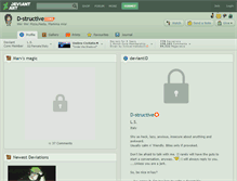 Tablet Screenshot of d-structive.deviantart.com