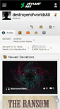 Mobile Screenshot of destroyerofworlds88.deviantart.com