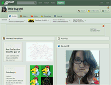 Tablet Screenshot of little-bug-girl.deviantart.com