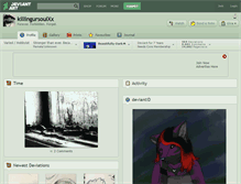 Tablet Screenshot of killingursoulxx.deviantart.com