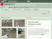 Tablet Screenshot of photograpgyaccount.deviantart.com