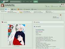 Tablet Screenshot of ironbutterflies.deviantart.com