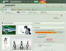 Tablet Screenshot of himehimeka02.deviantart.com