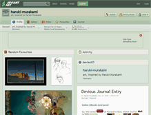 Tablet Screenshot of haruki-murakami.deviantart.com