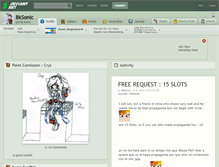 Tablet Screenshot of bksonic.deviantart.com