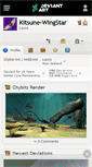 Mobile Screenshot of kitsune-wingstar.deviantart.com