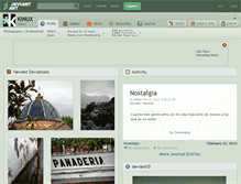 Tablet Screenshot of kinux.deviantart.com