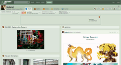 Desktop Screenshot of linderel.deviantart.com