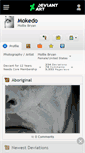 Mobile Screenshot of mokedo.deviantart.com