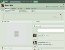 Tablet Screenshot of deadly-dolls.deviantart.com