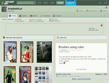 Tablet Screenshot of anastasielys.deviantart.com