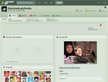 Tablet Screenshot of disturbedladyponiko.deviantart.com