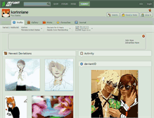 Tablet Screenshot of korinnlane.deviantart.com
