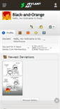 Mobile Screenshot of black-and-orange.deviantart.com