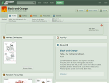 Tablet Screenshot of black-and-orange.deviantart.com