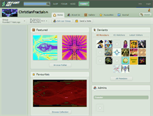 Tablet Screenshot of christianfractals.deviantart.com