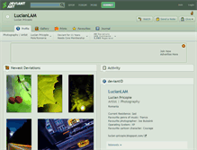 Tablet Screenshot of lucianlam.deviantart.com