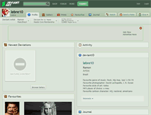 Tablet Screenshot of lebre10.deviantart.com