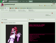 Tablet Screenshot of celestialalchemy8.deviantart.com