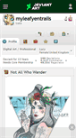 Mobile Screenshot of myleafyentrails.deviantart.com