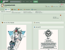 Tablet Screenshot of myleafyentrails.deviantart.com