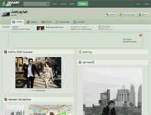 Tablet Screenshot of justlaylah.deviantart.com