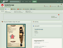 Tablet Screenshot of hanakohyuuga.deviantart.com