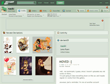 Tablet Screenshot of naoki.deviantart.com