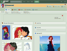 Tablet Screenshot of littleseamaid.deviantart.com