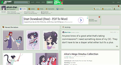 Desktop Screenshot of alicek-chan.deviantart.com