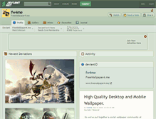 Tablet Screenshot of fw4me.deviantart.com
