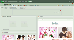 Desktop Screenshot of elementrain.deviantart.com