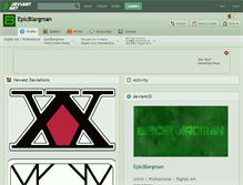 Tablet Screenshot of epicblargman.deviantart.com
