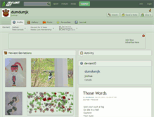 Tablet Screenshot of dumdumjk.deviantart.com