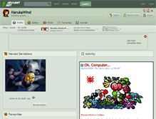 Tablet Screenshot of harukawind.deviantart.com