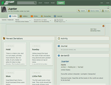Tablet Screenshot of juanter.deviantart.com