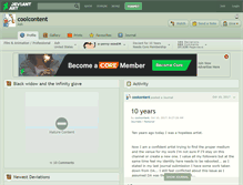 Tablet Screenshot of coolcontent.deviantart.com
