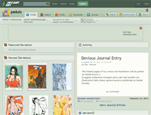 Tablet Screenshot of padulo.deviantart.com