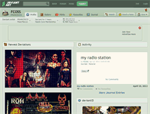 Tablet Screenshot of fcoss.deviantart.com